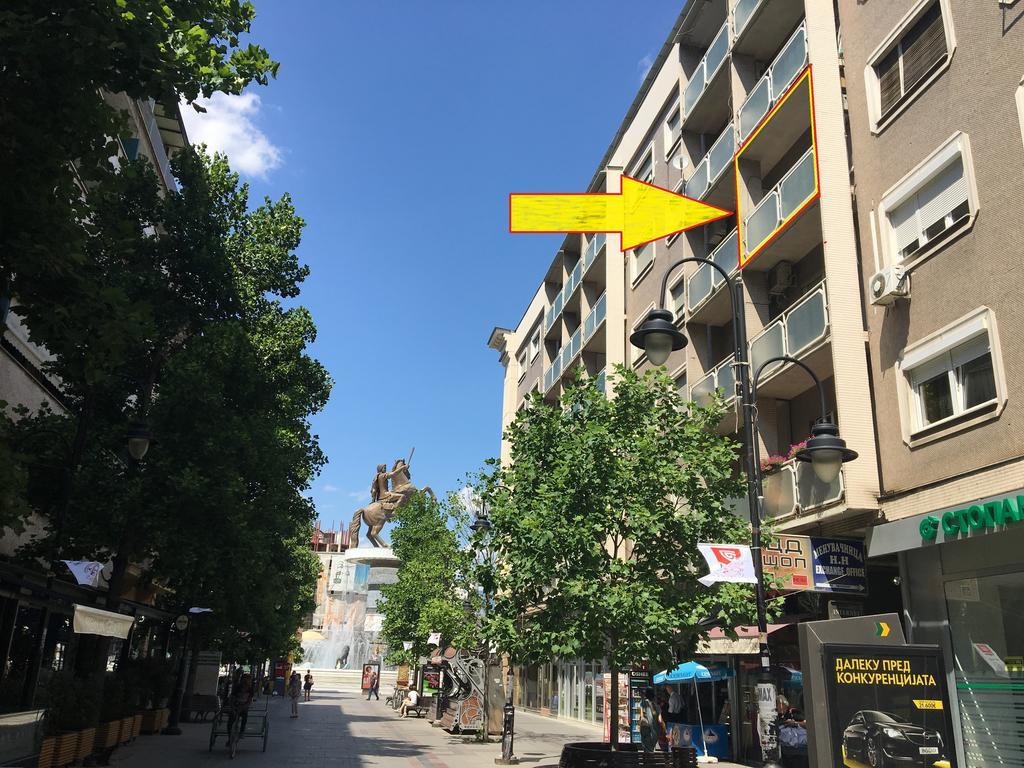 Arss Apartment Skopje Main Square מראה חיצוני תמונה