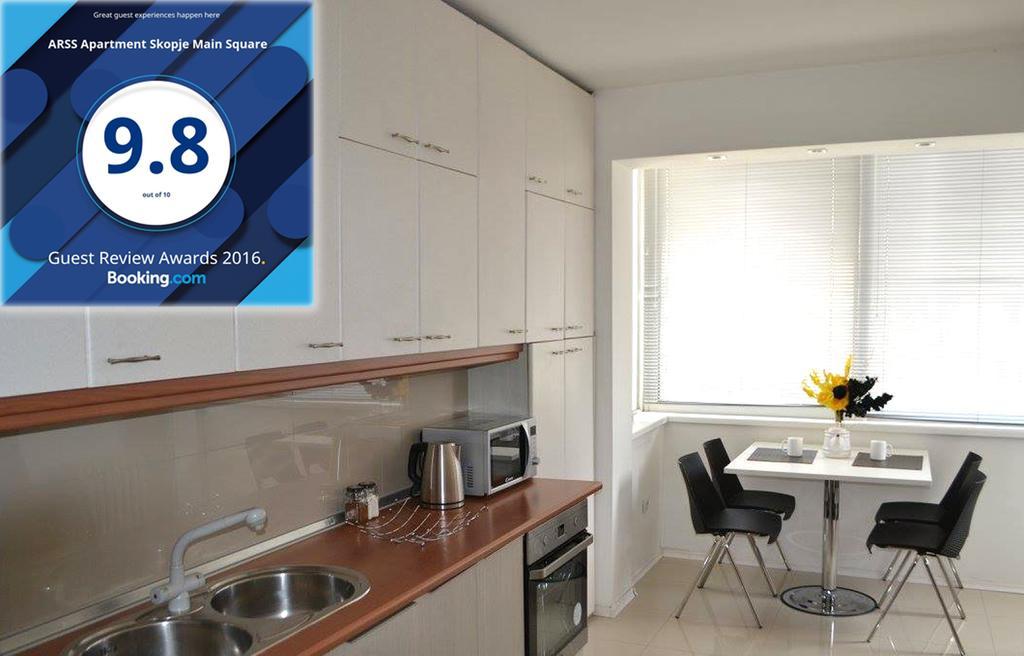 Arss Apartment Skopje Main Square מראה חיצוני תמונה